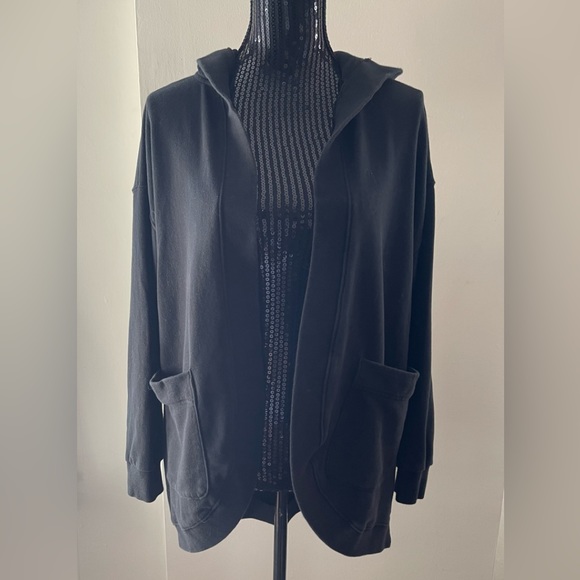 Gap Black Open Hoodie Cardigan Size Small - Picture 1 of 9